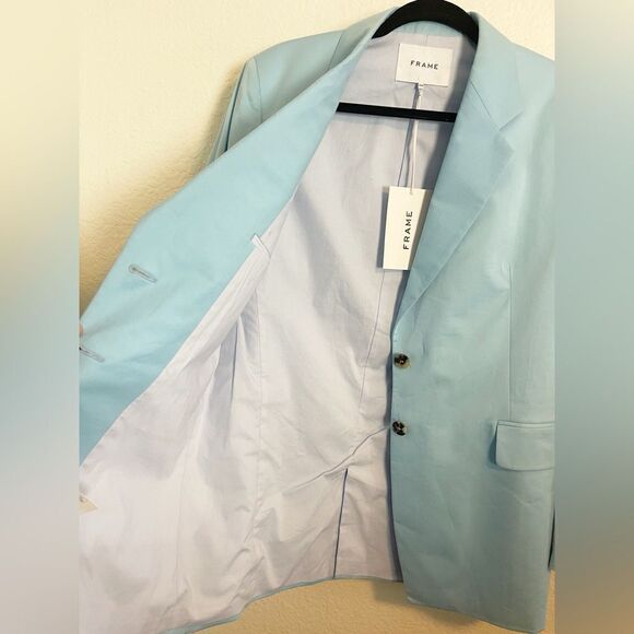 Frame Brand oversized blazer in sky blue pastel NWT. Medium - Picture 11 of 12